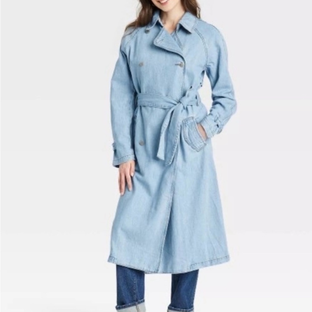 Universal Thread Light Blue Trench Coat